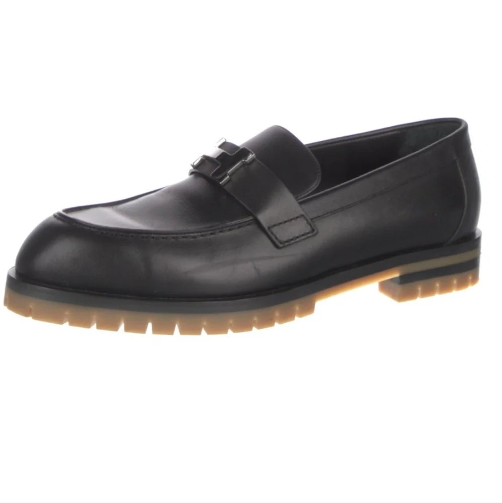 HERMES Leather H Loafers - Picture 3 of 7